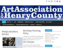 Tablet Screenshot of henrycountyarts.org